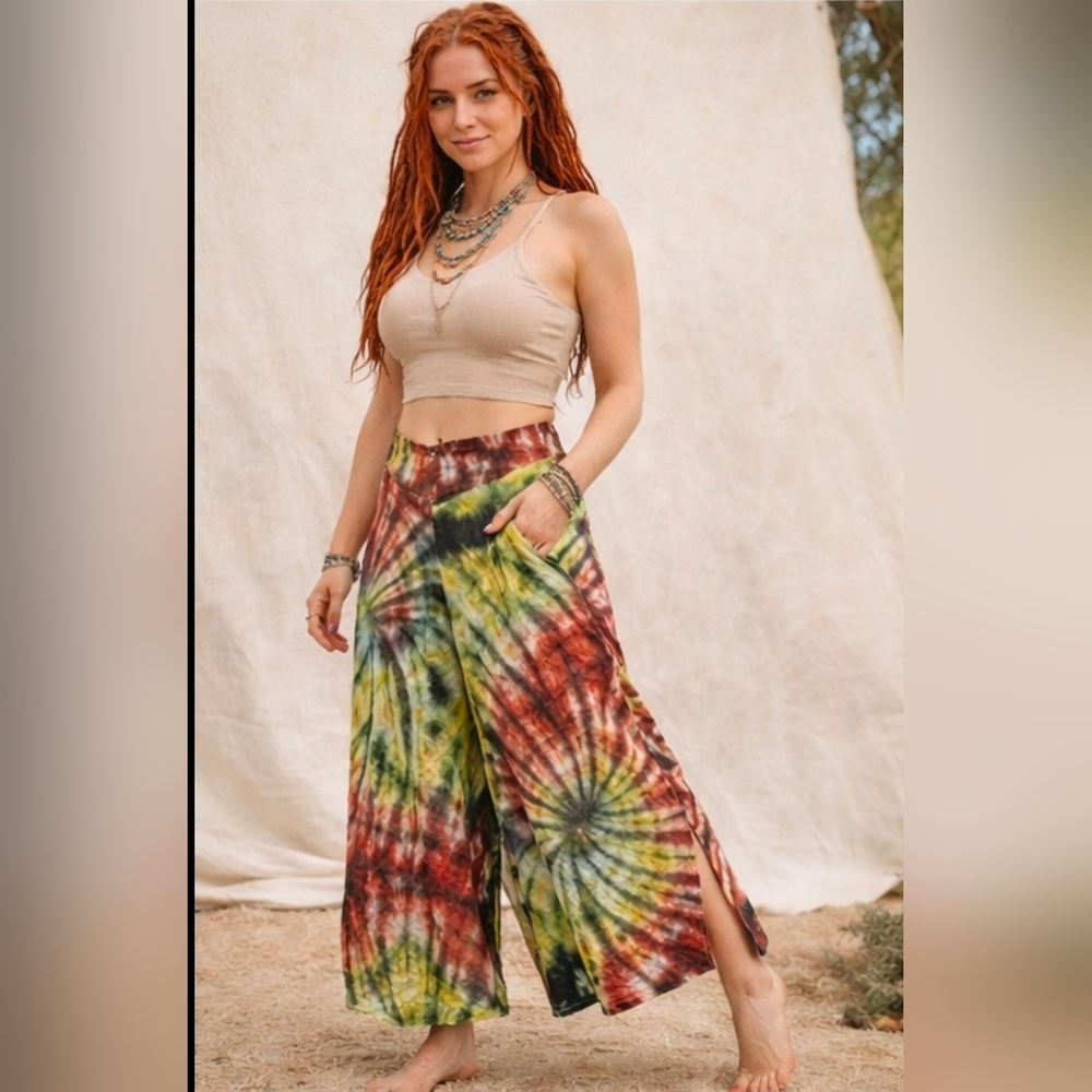 Rhea Jumble Pattern Pants- One Size Fits Most